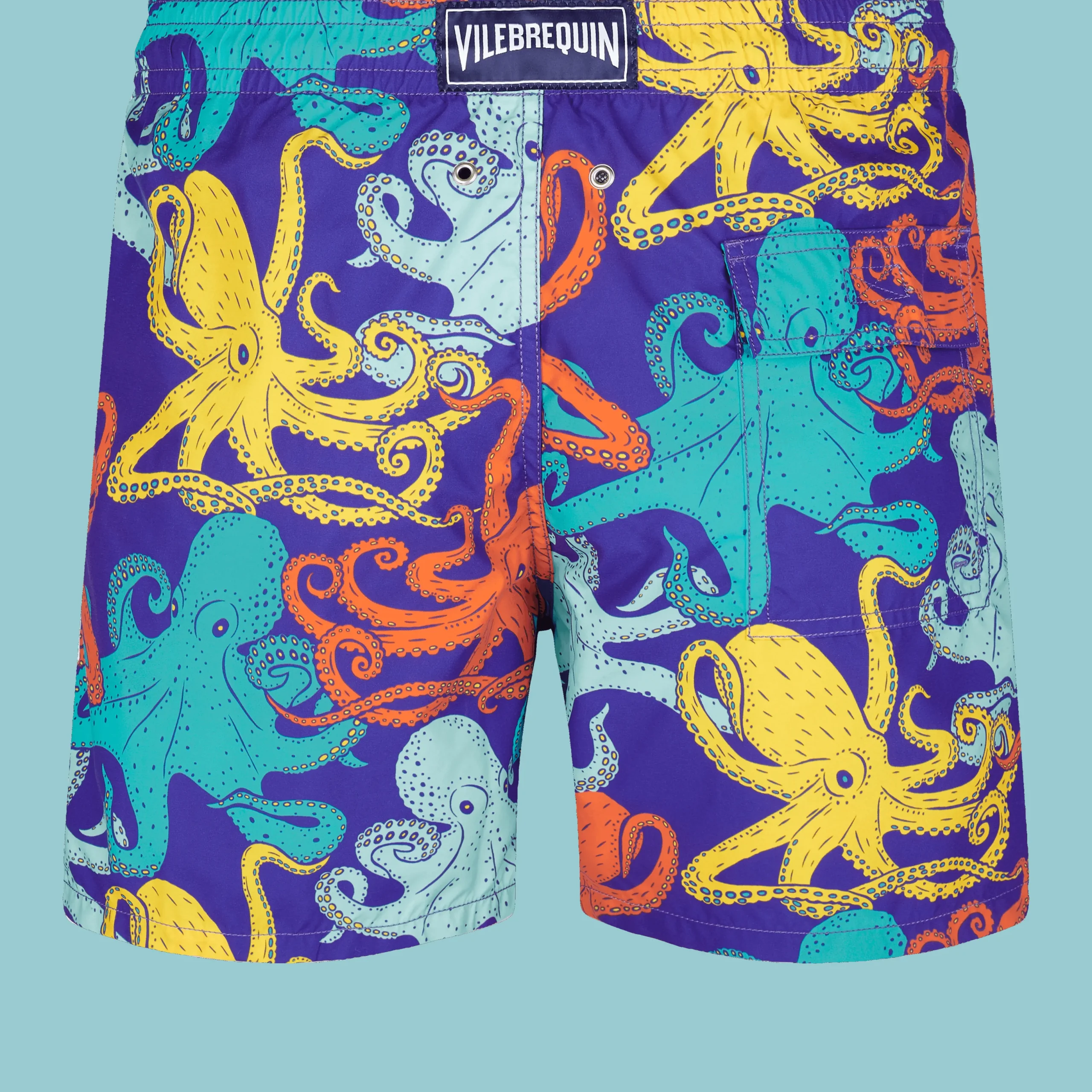 Store Vilebrequin Men Swim Trunks Octopussy Purple Blue/Blue
