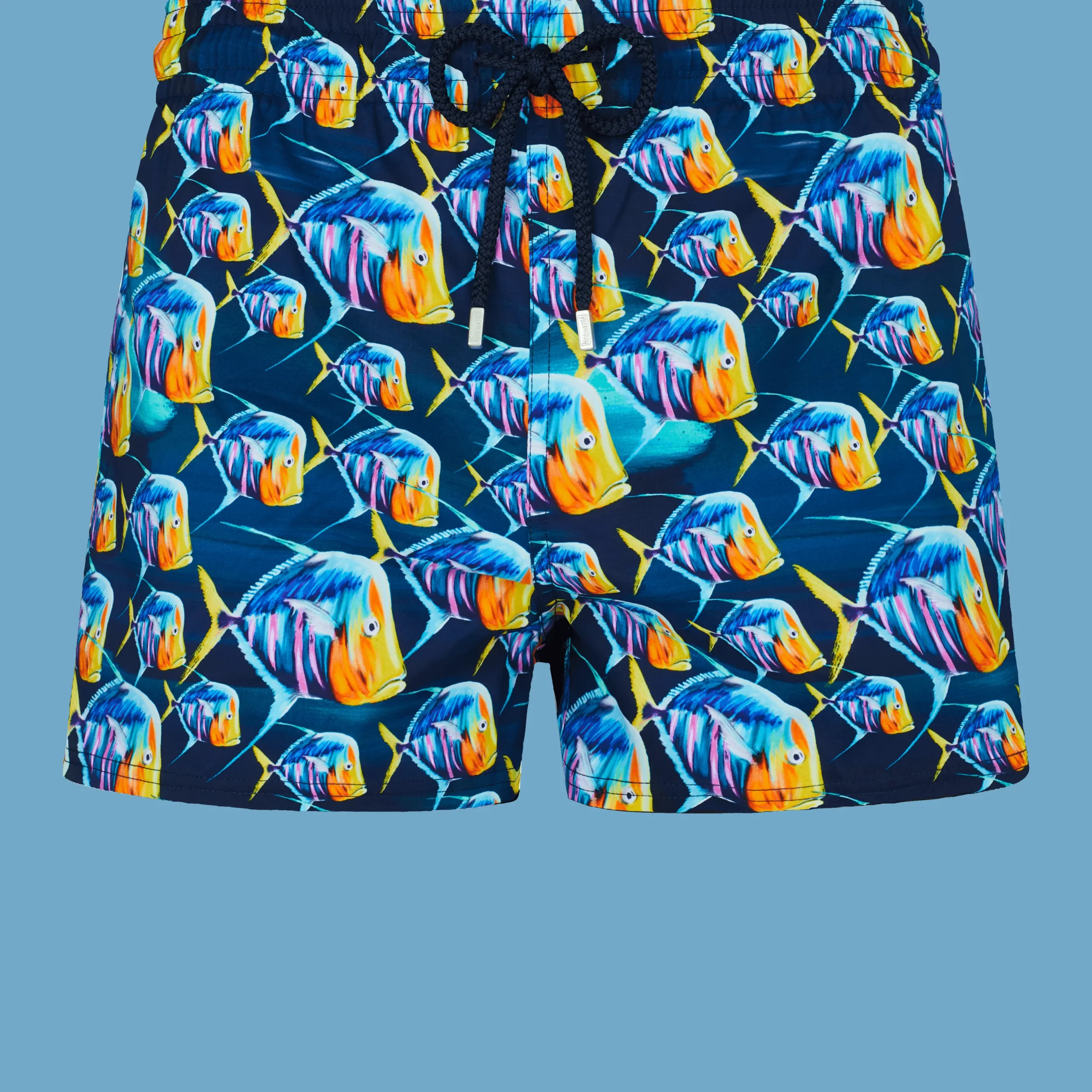 Clearance Vilebrequin Men Swim Trunks Piranhas Navy/Blue