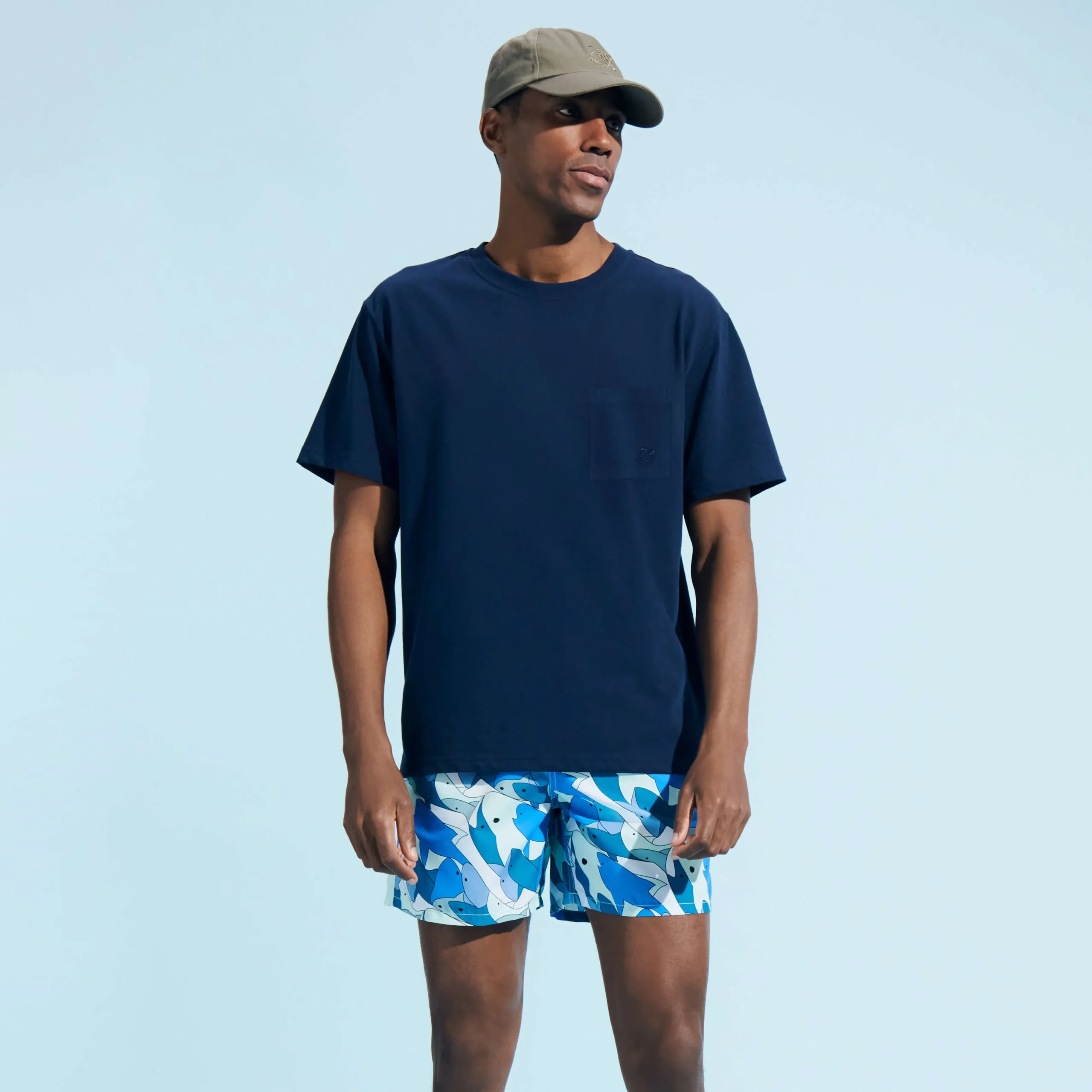 Online Vilebrequin Men Swim Trunks Shark All Around Thalassa/Blue