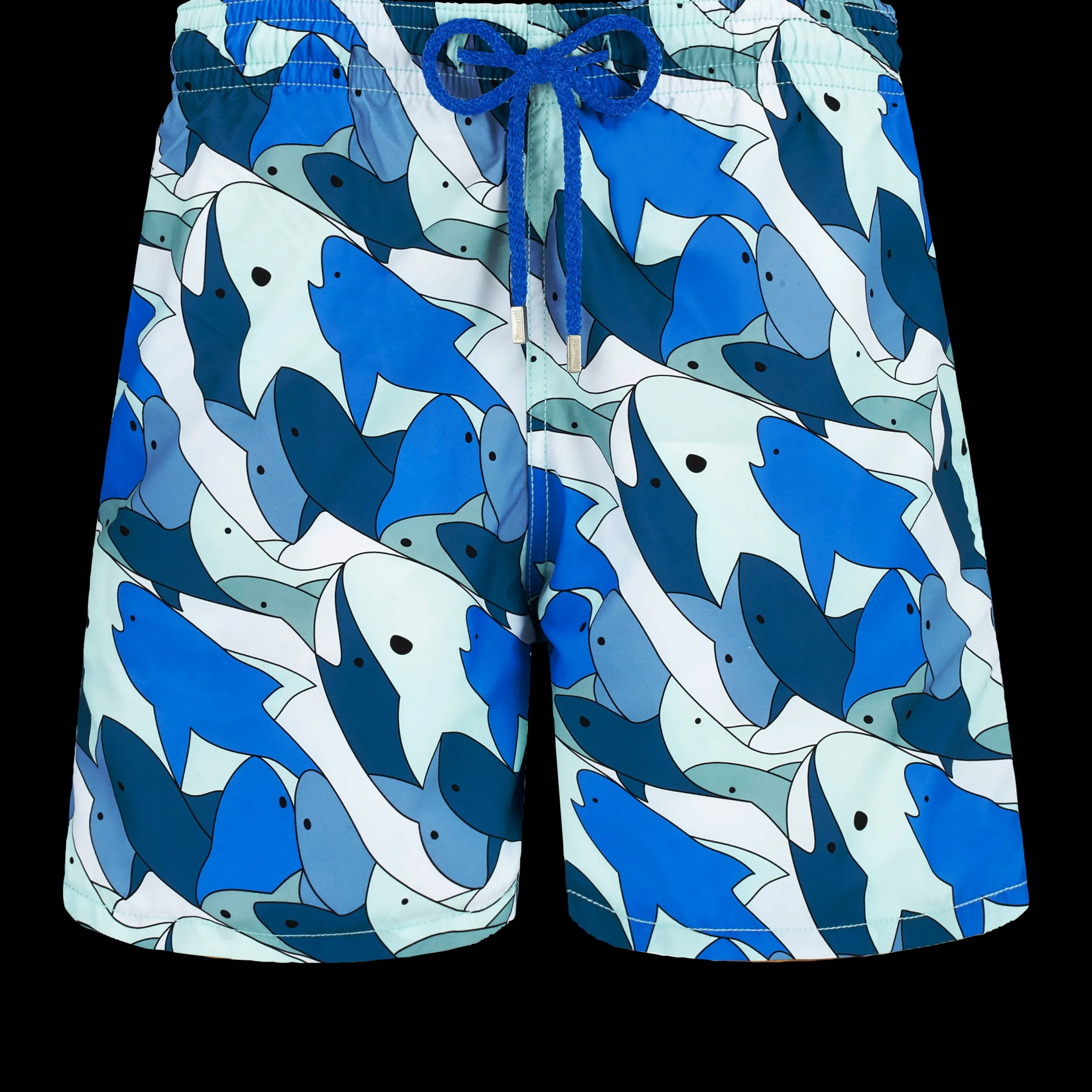 Online Vilebrequin Men Swim Trunks Shark All Around Thalassa/Blue