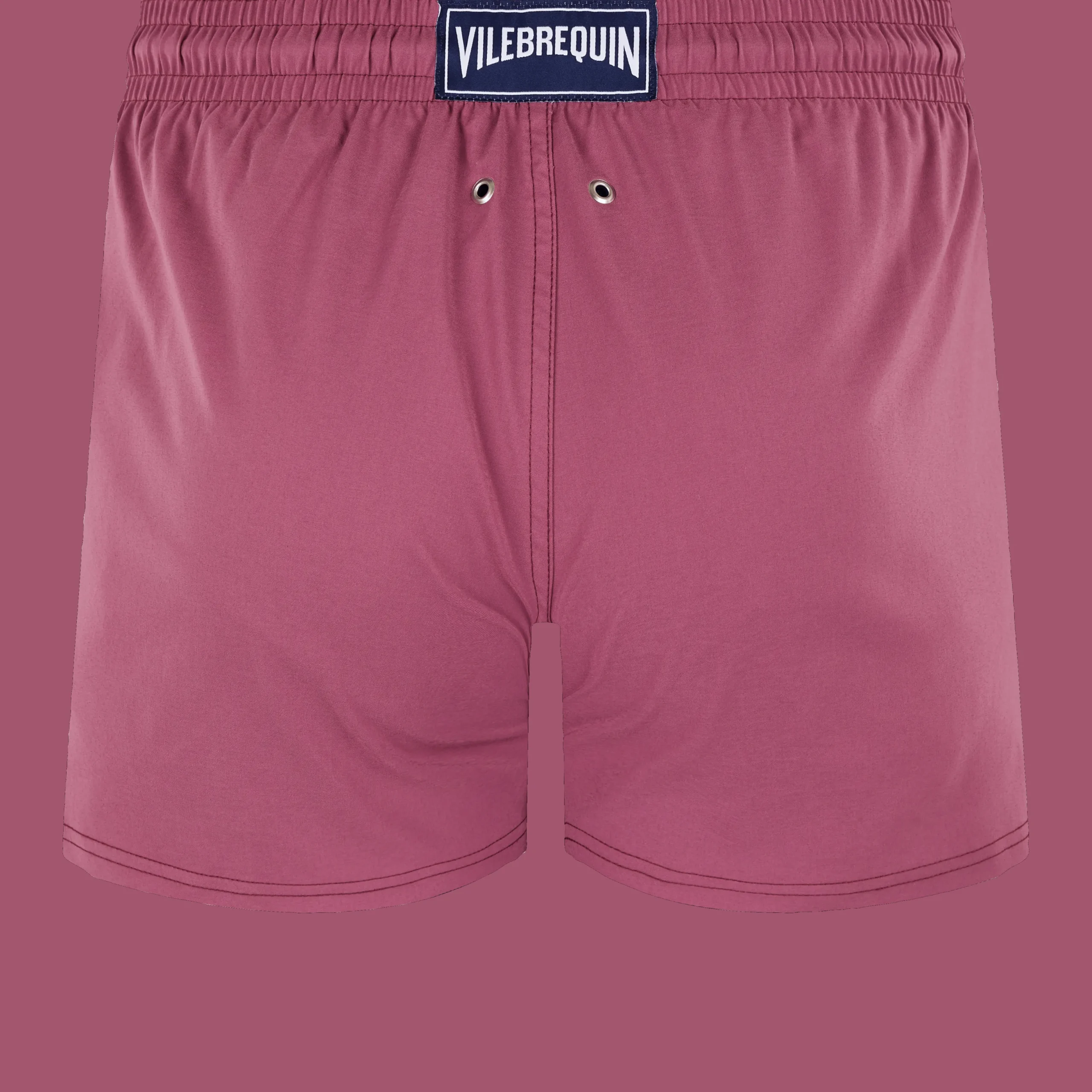Shop Vilebrequin Men Swim Trunks Short And Fitted Stretch Solid Murasaki/Purple