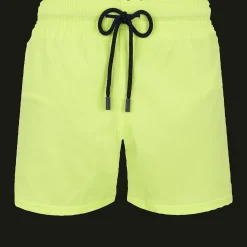 Online Vilebrequin Men Swim Trunks Short And Fitted Stretch Solid Coriander/Green