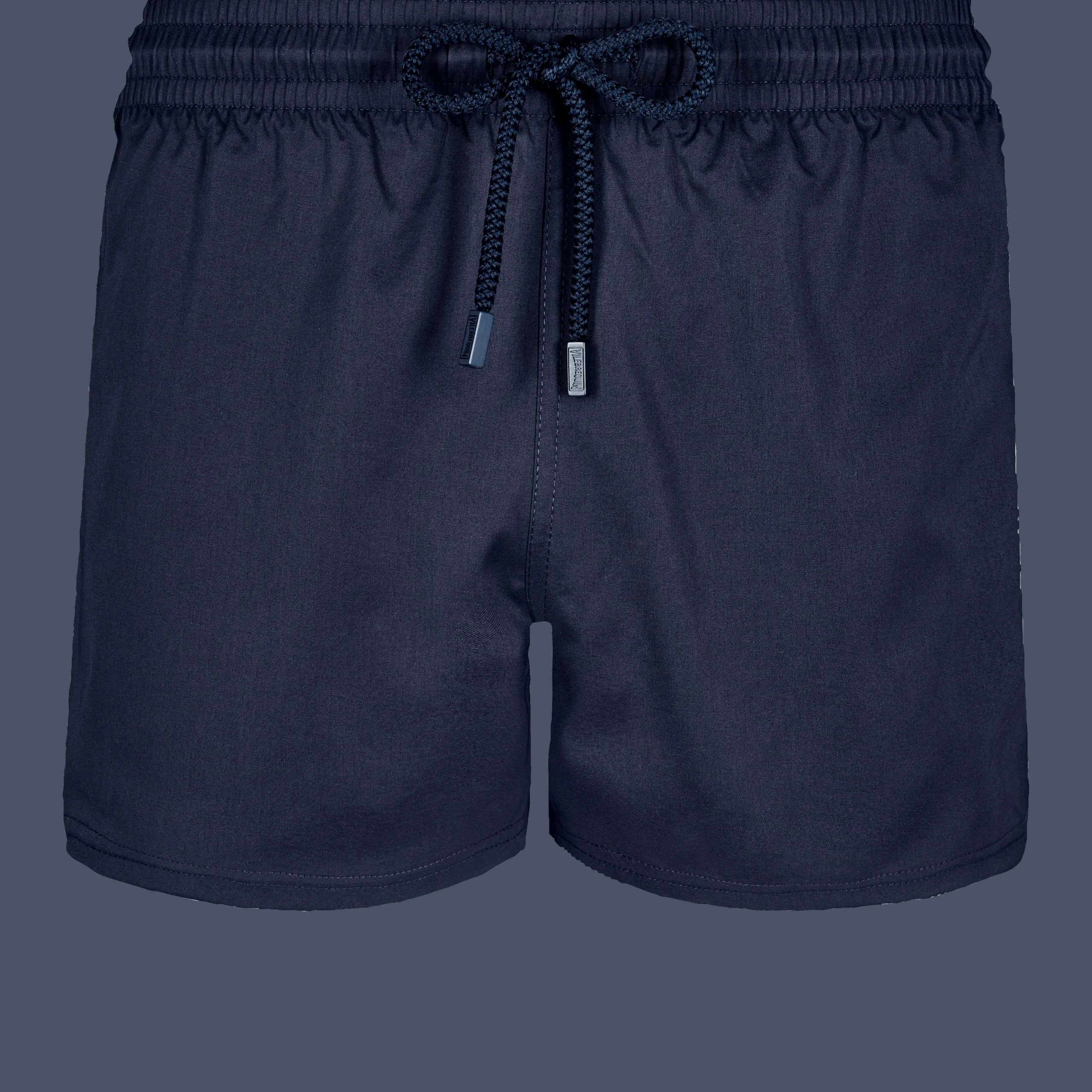 Cheap Vilebrequin Men Swim Trunks Short And Fitted Stretch Solid Navy/Blue