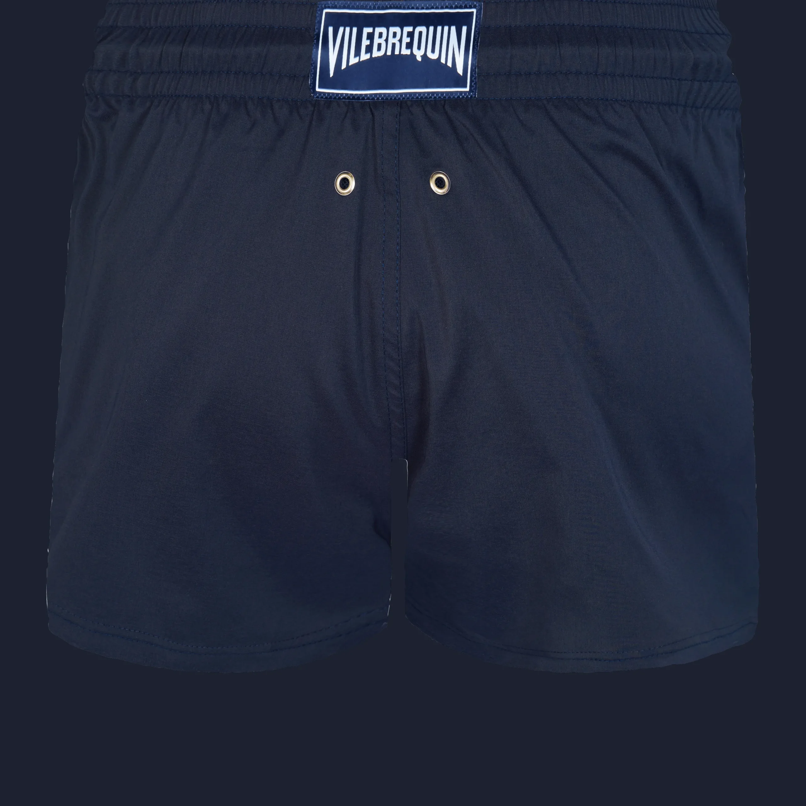 Cheap Vilebrequin Men Swim Trunks Short And Fitted Stretch Solid Navy/Blue