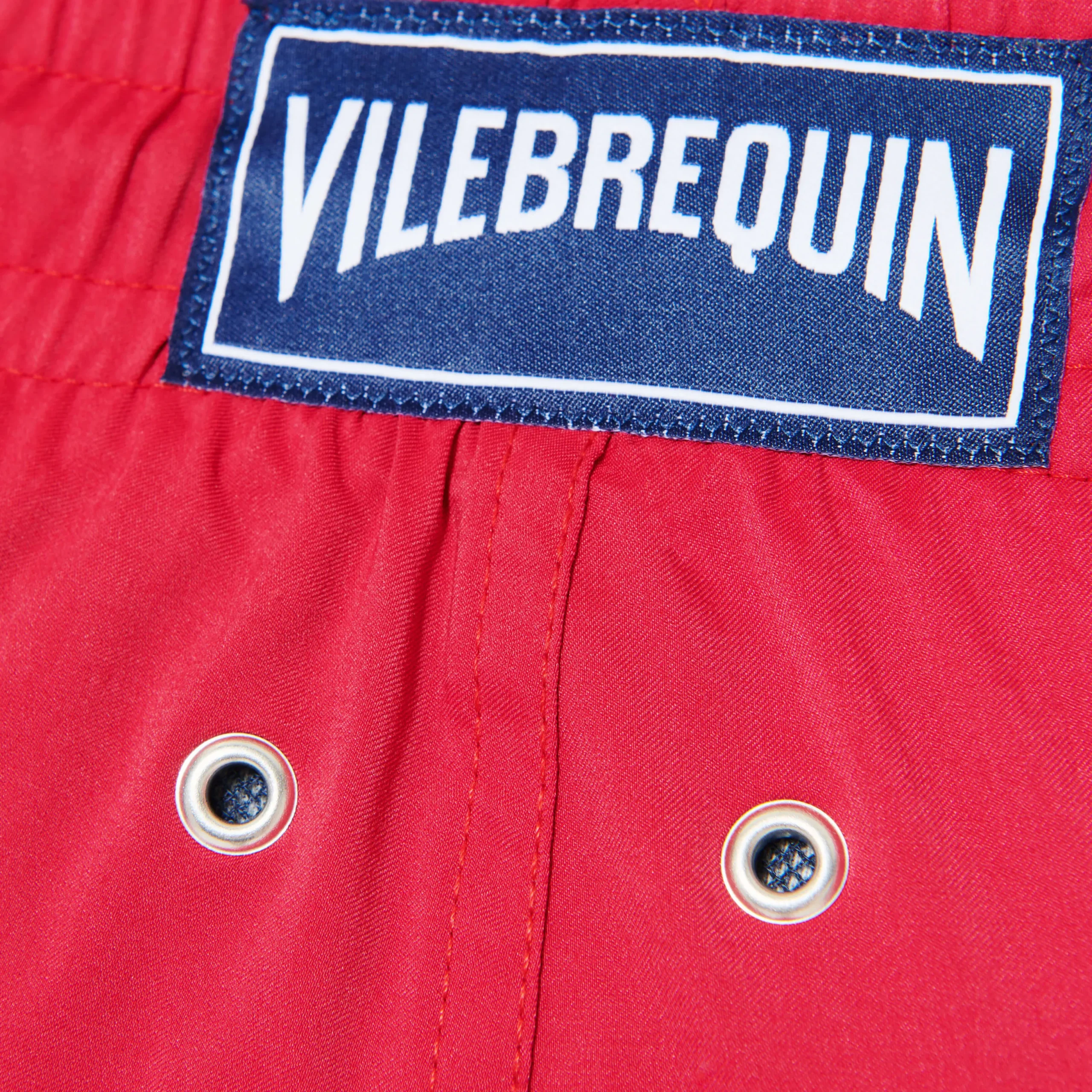 Clearance Vilebrequin Men Swim Trunks Short And Fitted Stretch Solid Burgundy/Red