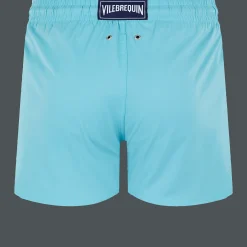Outlet Vilebrequin Men Swim Trunks Short And Fitted Stretch Solid Pondichery/Purple