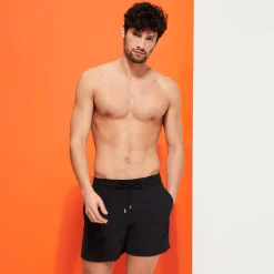 Cheap Vilebrequin Men Swim Trunks Solid Navy/Blue