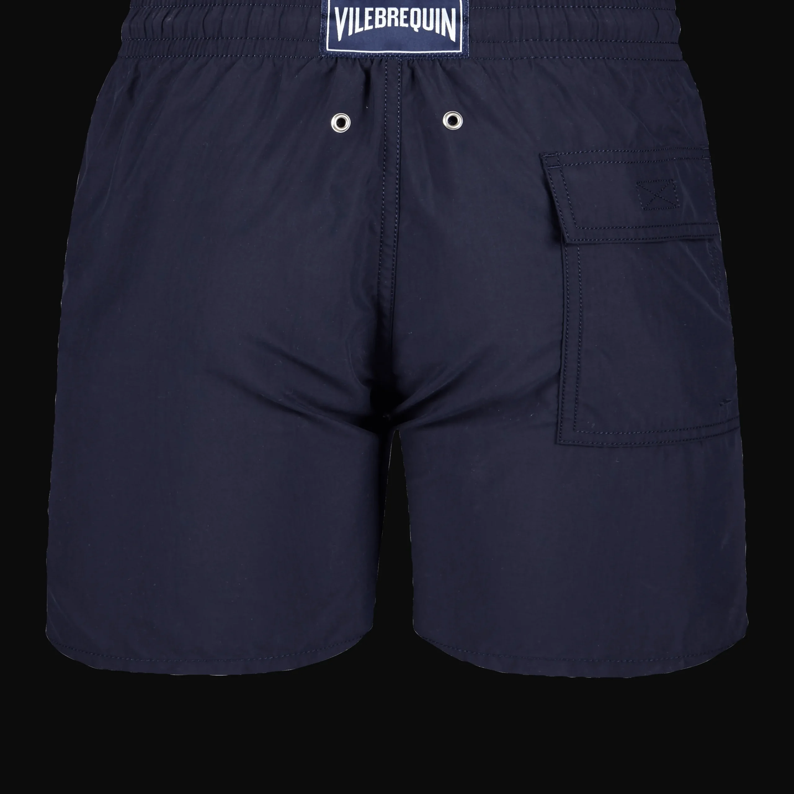 Cheap Vilebrequin Men Swim Trunks Solid Navy/Blue