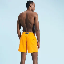 Store Vilebrequin Men Swim Trunks Solid Carrot/Orange