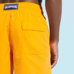 Store Vilebrequin Men Swim Trunks Solid Carrot/Orange