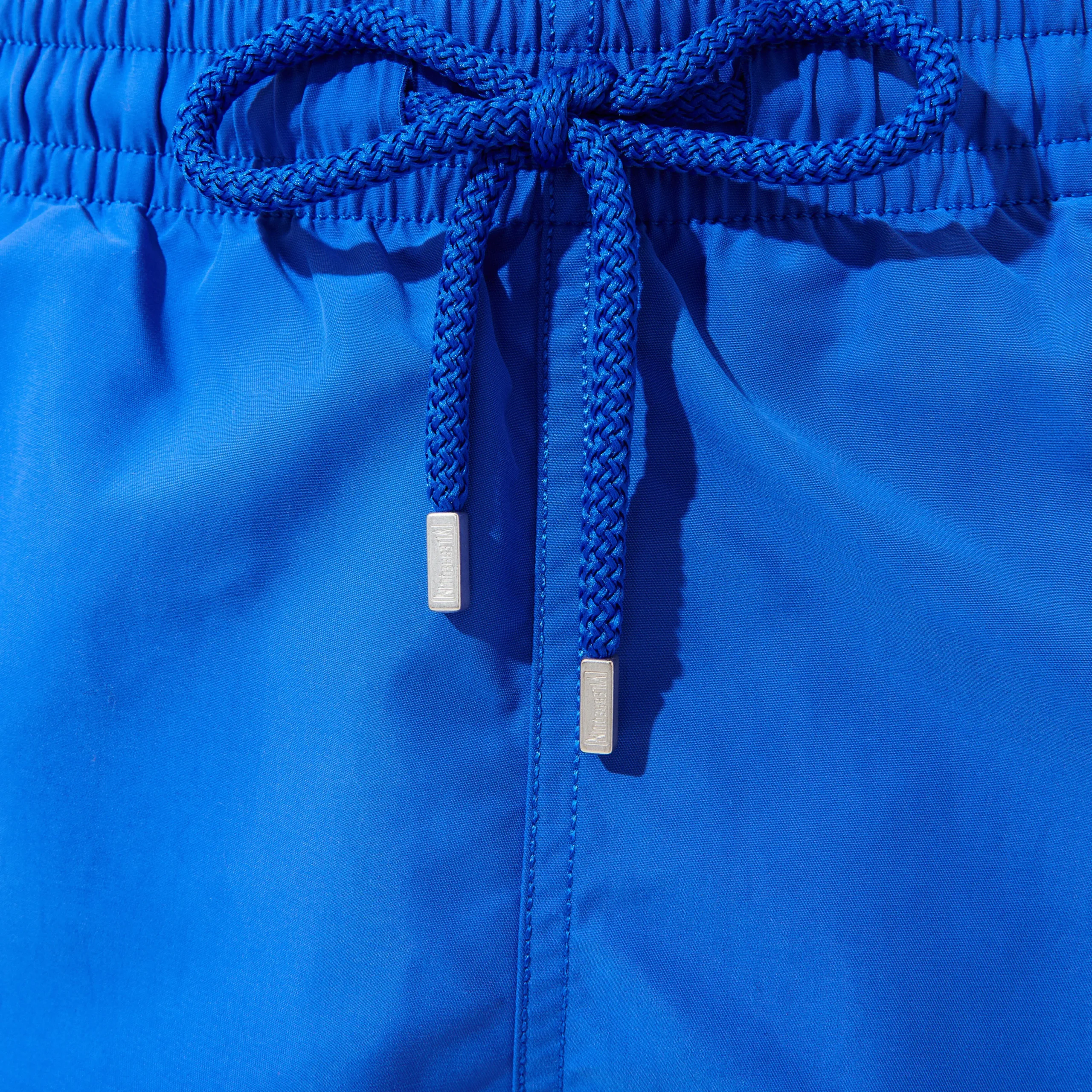 Cheap Vilebrequin Men Swim Trunks Solid Sea Blue/Blue