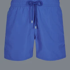 Cheap Vilebrequin Men Swim Trunks Solid Sea Blue/Blue