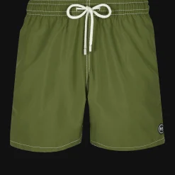 Fashion Vilebrequin Men Swim Trunks Solid - X Highsnobiety Bush/Green