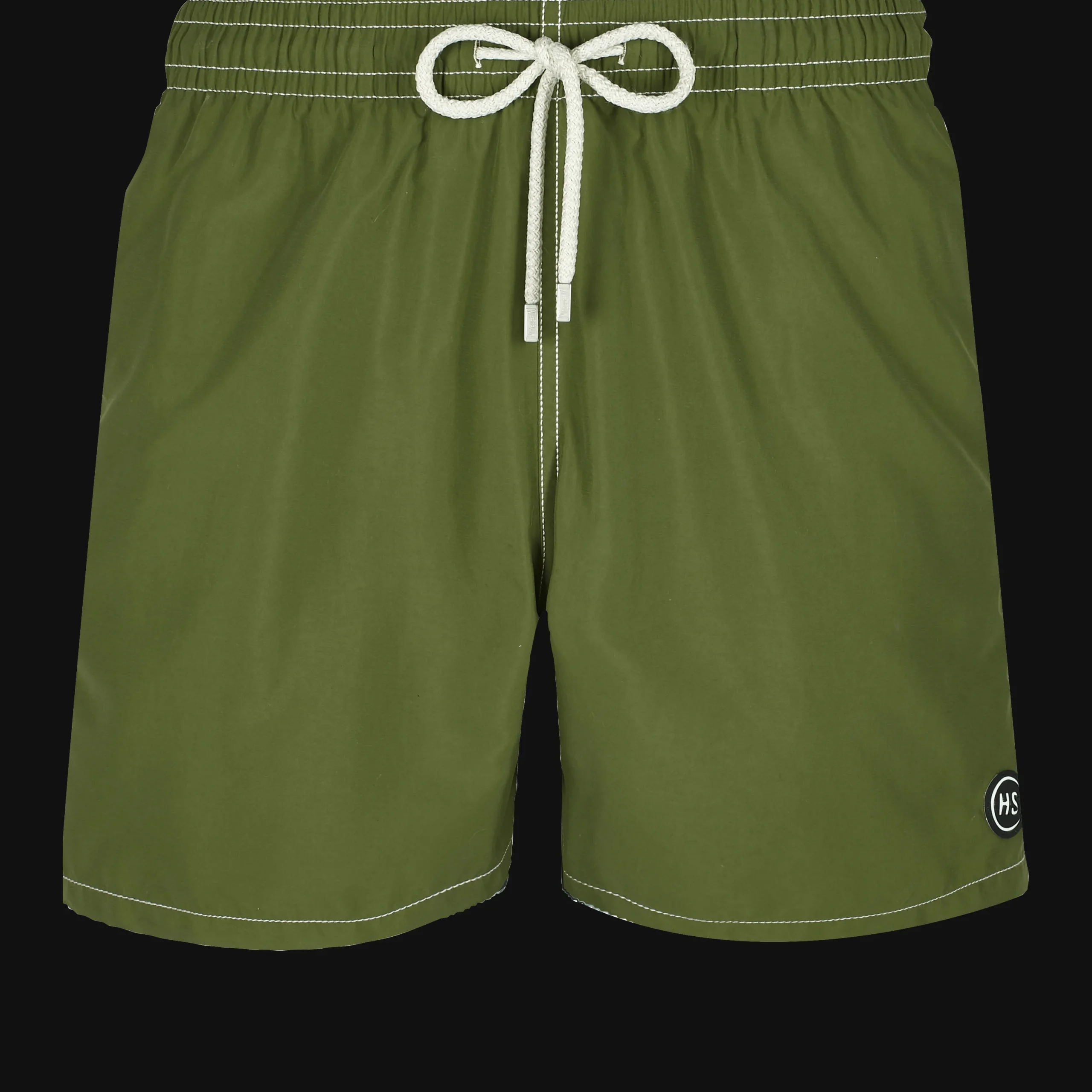 Fashion Vilebrequin Men Swim Trunks Solid - X Highsnobiety Bush/Green