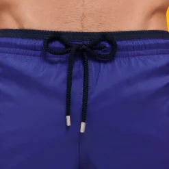 Flash Sale Vilebrequin Men Swim Trunks Solid Bicolore Purple Blue/Blue