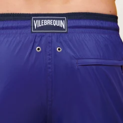 Flash Sale Vilebrequin Men Swim Trunks Solid Bicolore Purple Blue/Blue
