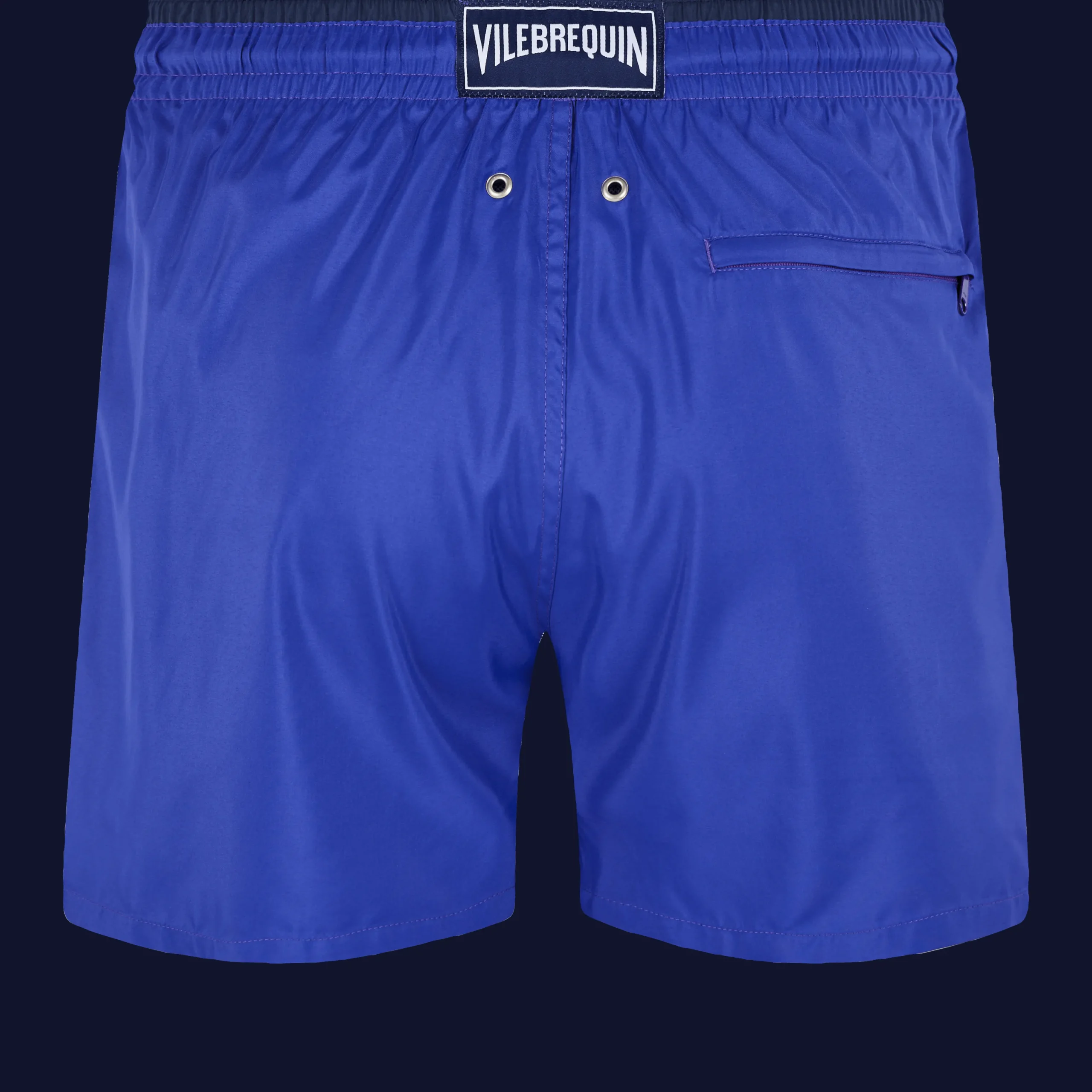 Flash Sale Vilebrequin Men Swim Trunks Solid Bicolore Purple Blue/Blue
