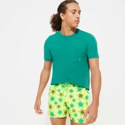 Best Vilebrequin Men Swim Trunks Starfish Candy Coriander/Green