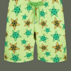 Best Vilebrequin Men Swim Trunks Starfish Candy Coriander/Green