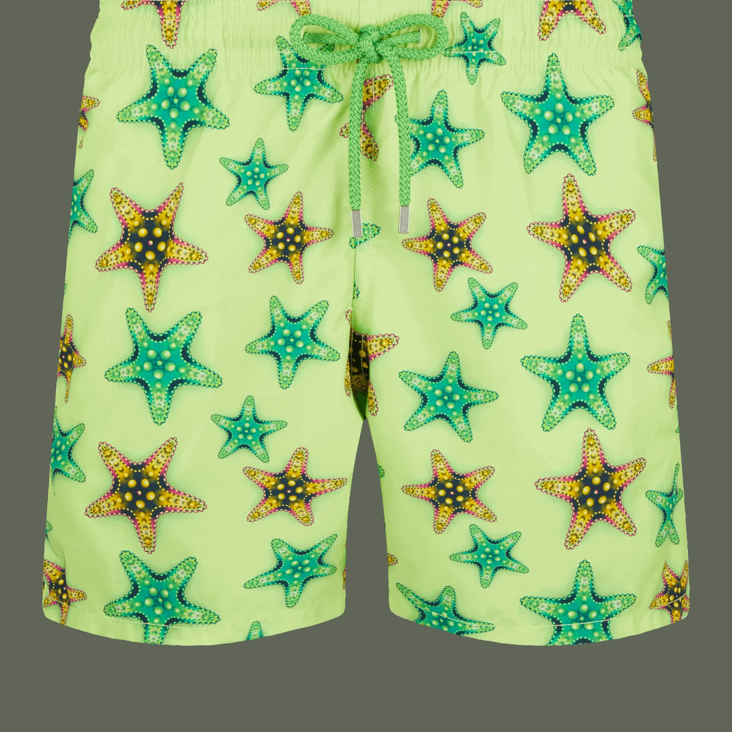 Best Vilebrequin Men Swim Trunks Starfish Candy Coriander/Green