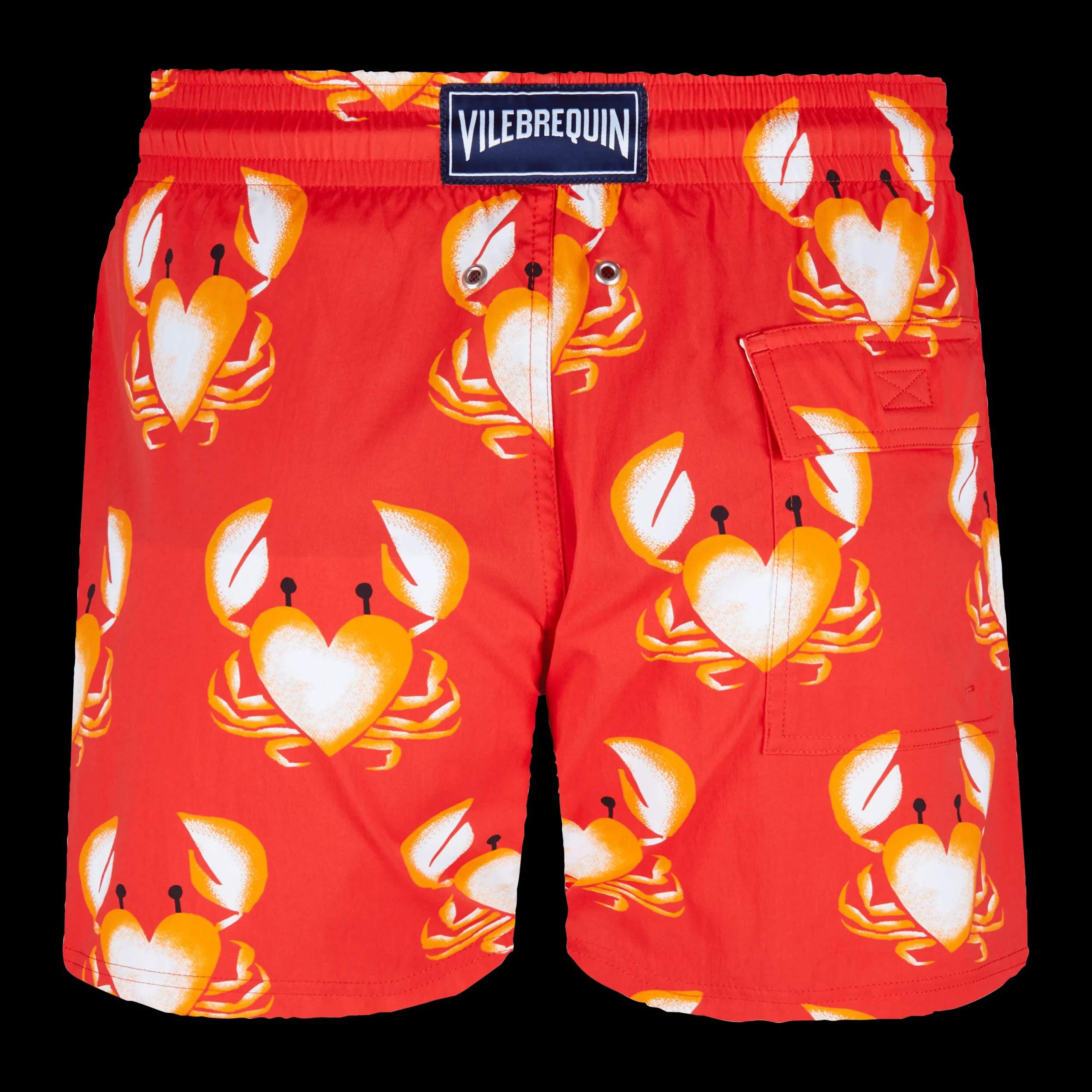 Outlet Vilebrequin Men Swim Trunks Stretch St Valentin 2020 Medicis Red/Red