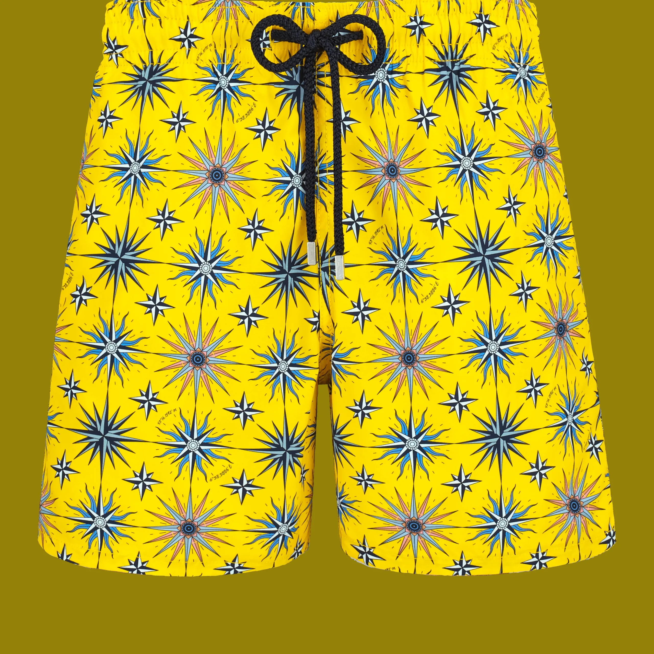 Clearance Vilebrequin Men Swim Trunks Sud Sun/Yellow