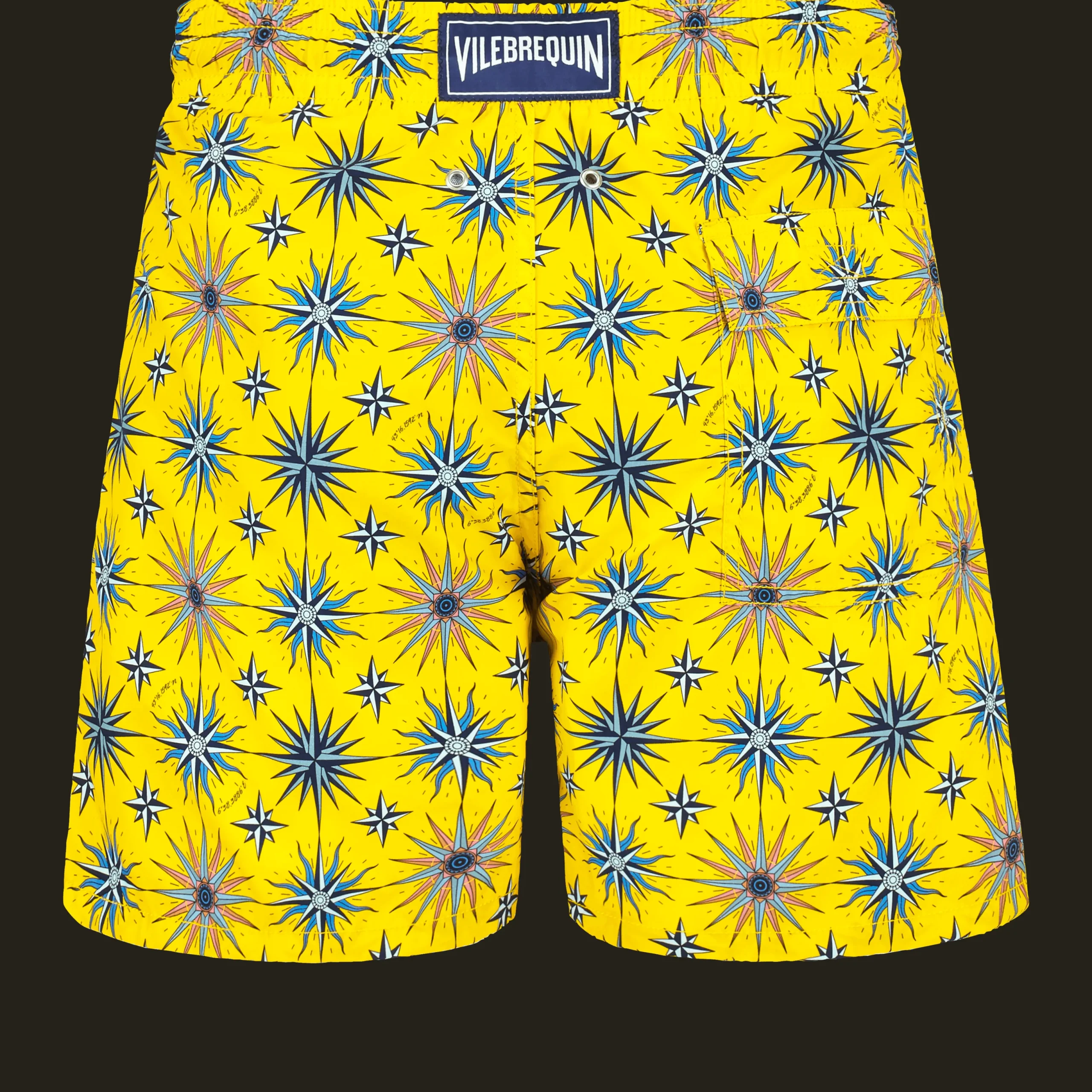 Clearance Vilebrequin Men Swim Trunks Sud Sun/Yellow