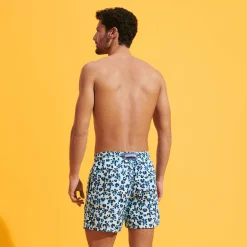 Cheap Vilebrequin Men Swim Trunks Turtles Leopard Thalassa/Blue