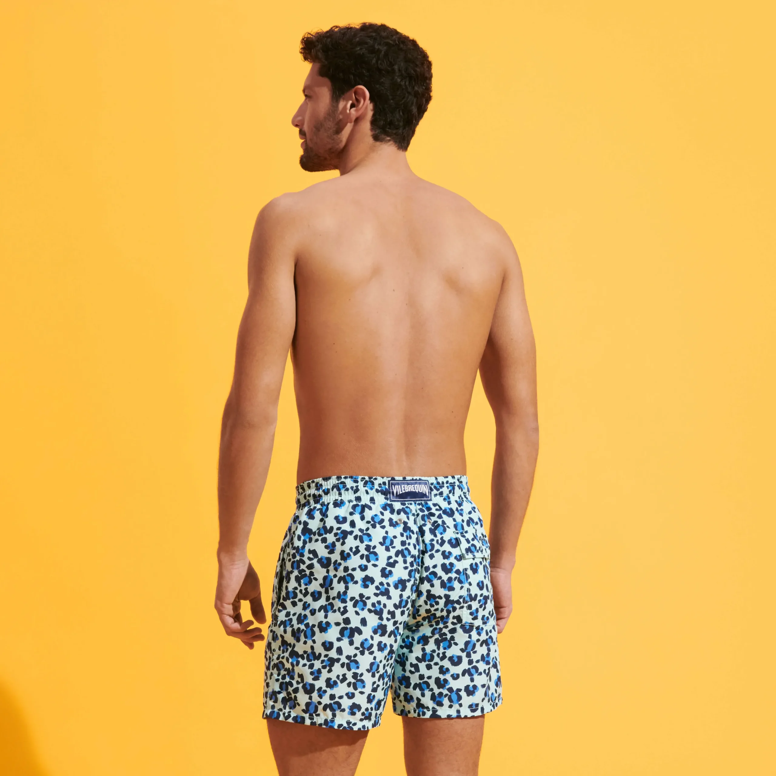 Cheap Vilebrequin Men Swim Trunks Turtles Leopard Thalassa/Blue