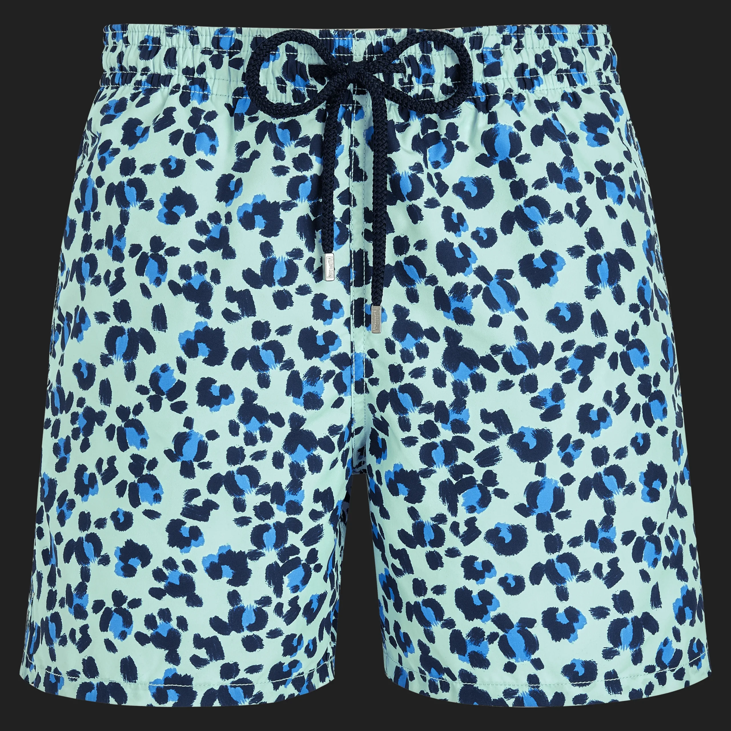 Cheap Vilebrequin Men Swim Trunks Turtles Leopard Thalassa/Blue