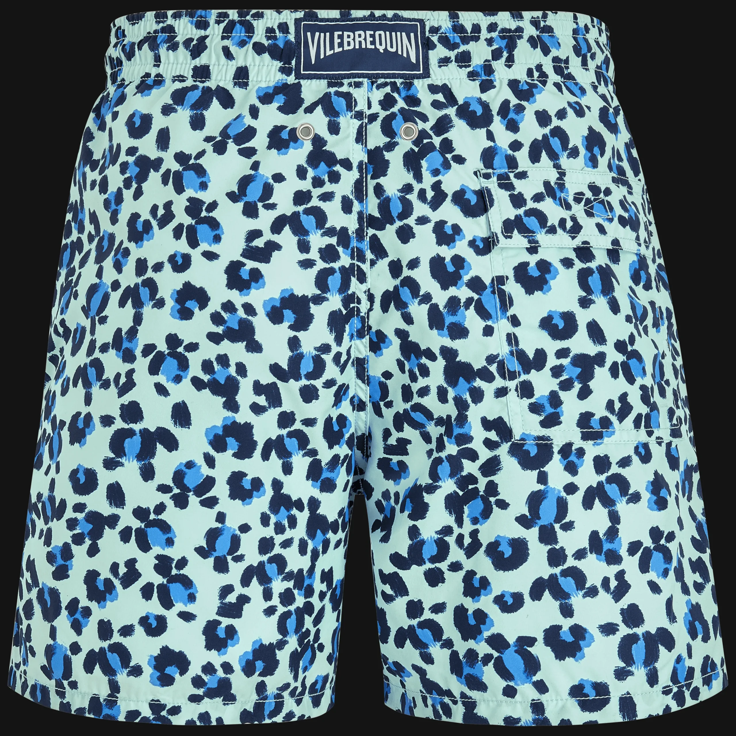 Cheap Vilebrequin Men Swim Trunks Turtles Leopard Thalassa/Blue