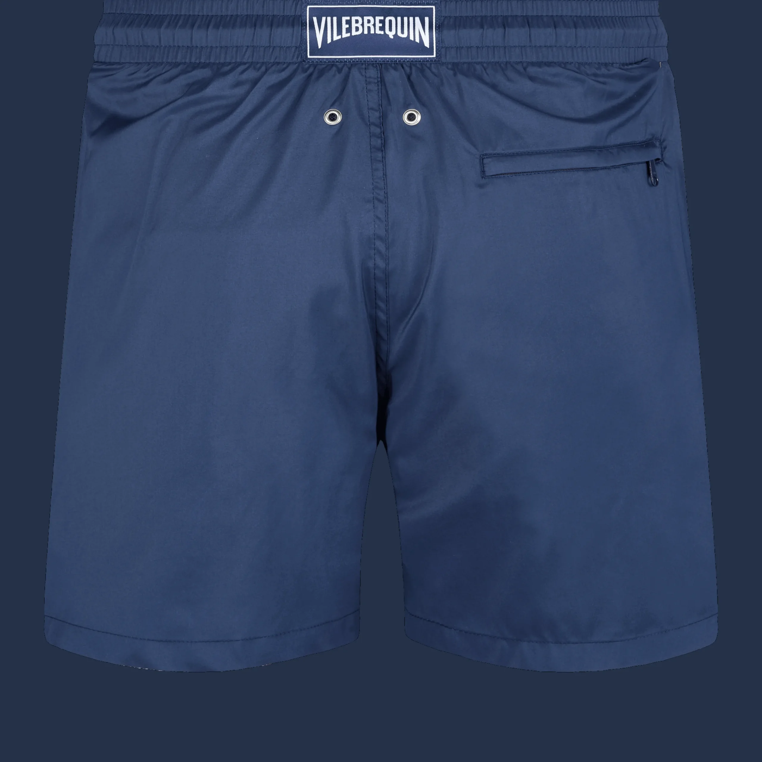 Online Vilebrequin Men Swim Trunks Ultra-Light And Packable Solid Navy/Blue