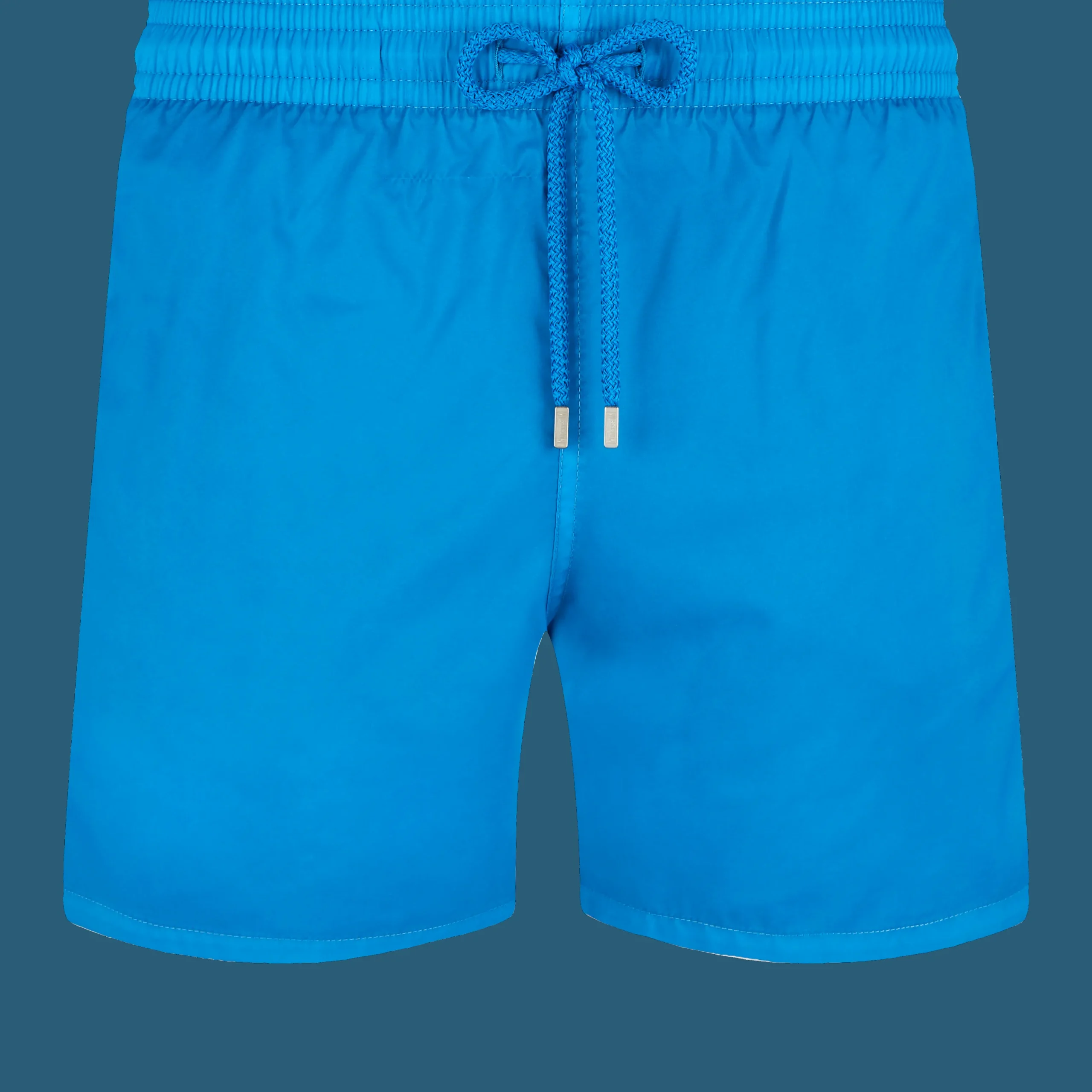 Cheap Vilebrequin Men Swim Trunks Ultra-Light And Packable Solid Hawaii Blue/Blue