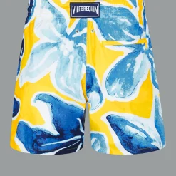 Clearance Vilebrequin Men Swim Trunks Ultra-Light And Packable Raiatea Sun/Yellow