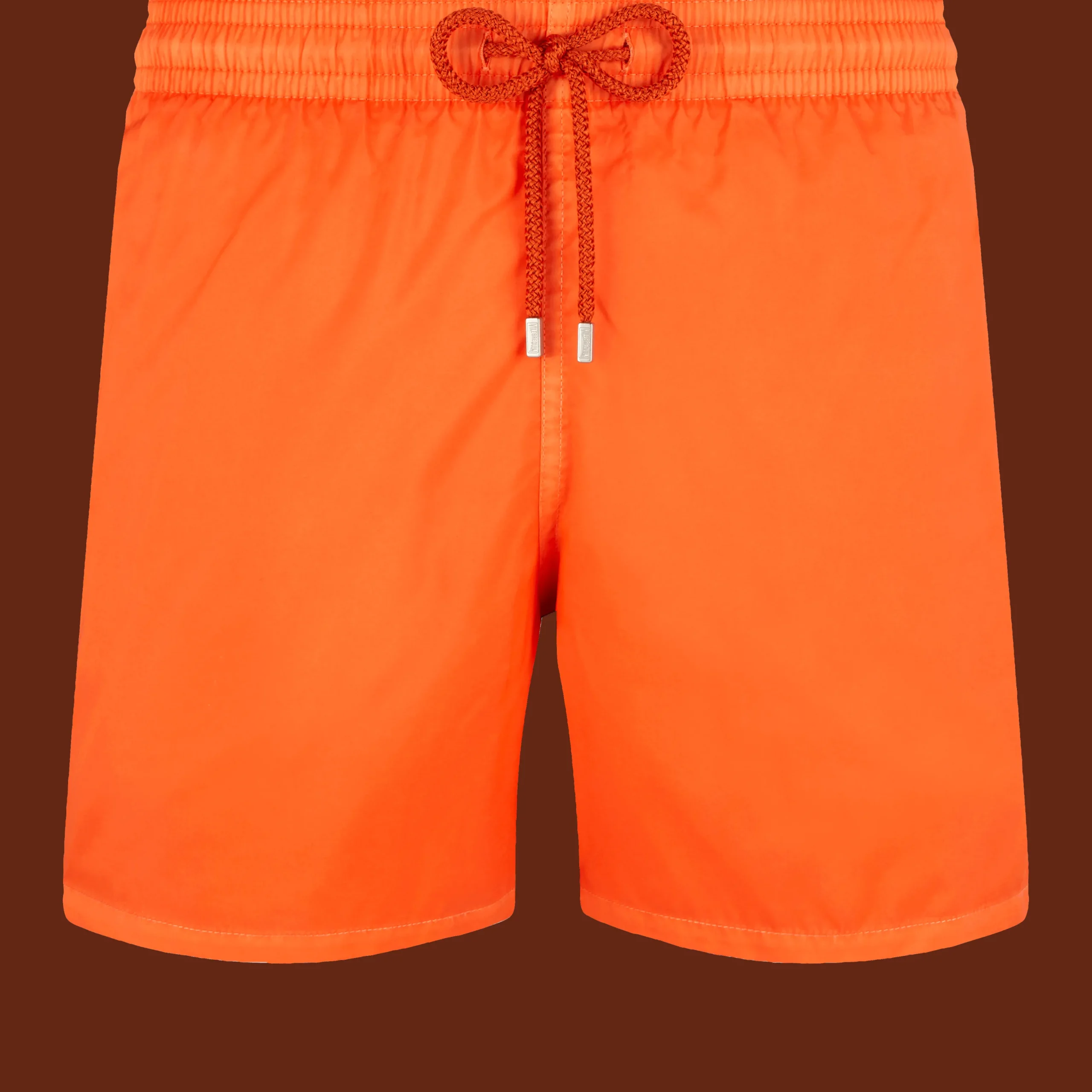Hot Vilebrequin Men Swim Trunks Ultra-Light And Packable Solid Tango/Orange