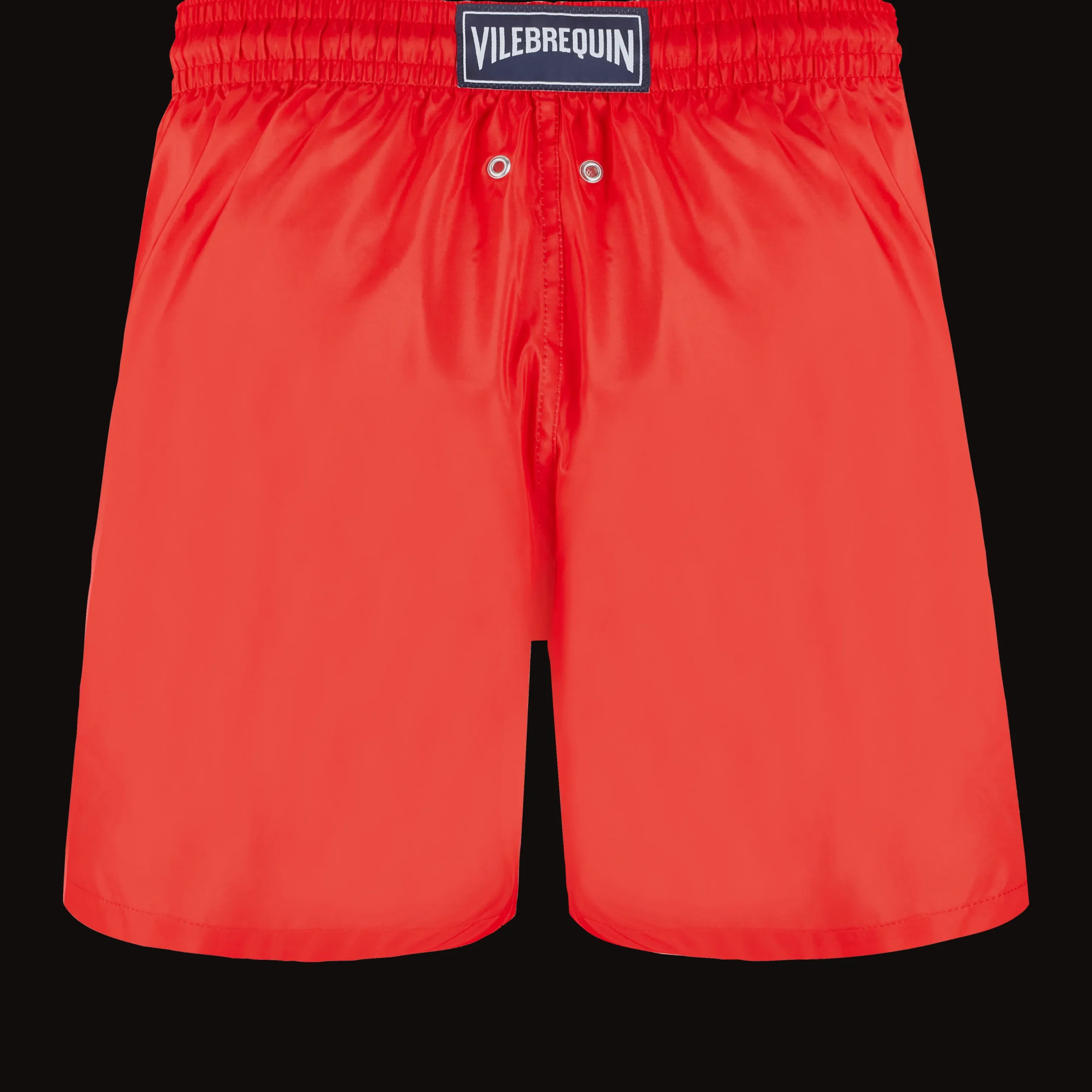 Cheap Vilebrequin Men Swim Trunks Ultra-Light And Packable Solid Poppy Red/Red