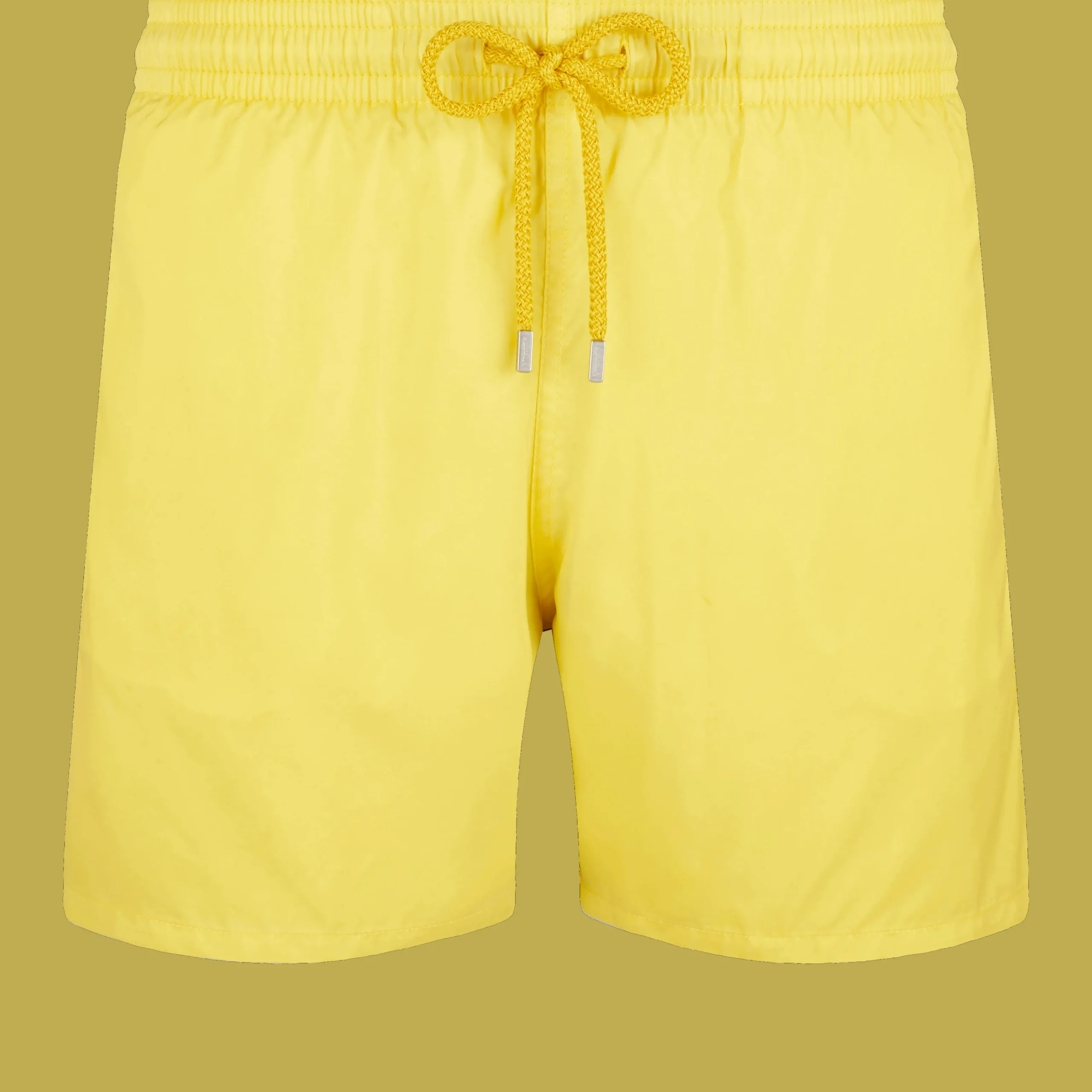 Hot Vilebrequin Men Swim Trunks Ultra-Light And Packable Solid Mimosa/Yellow