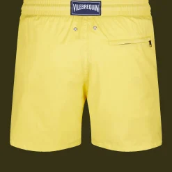 Hot Vilebrequin Men Swim Trunks Ultra-Light And Packable Solid Mimosa/Yellow