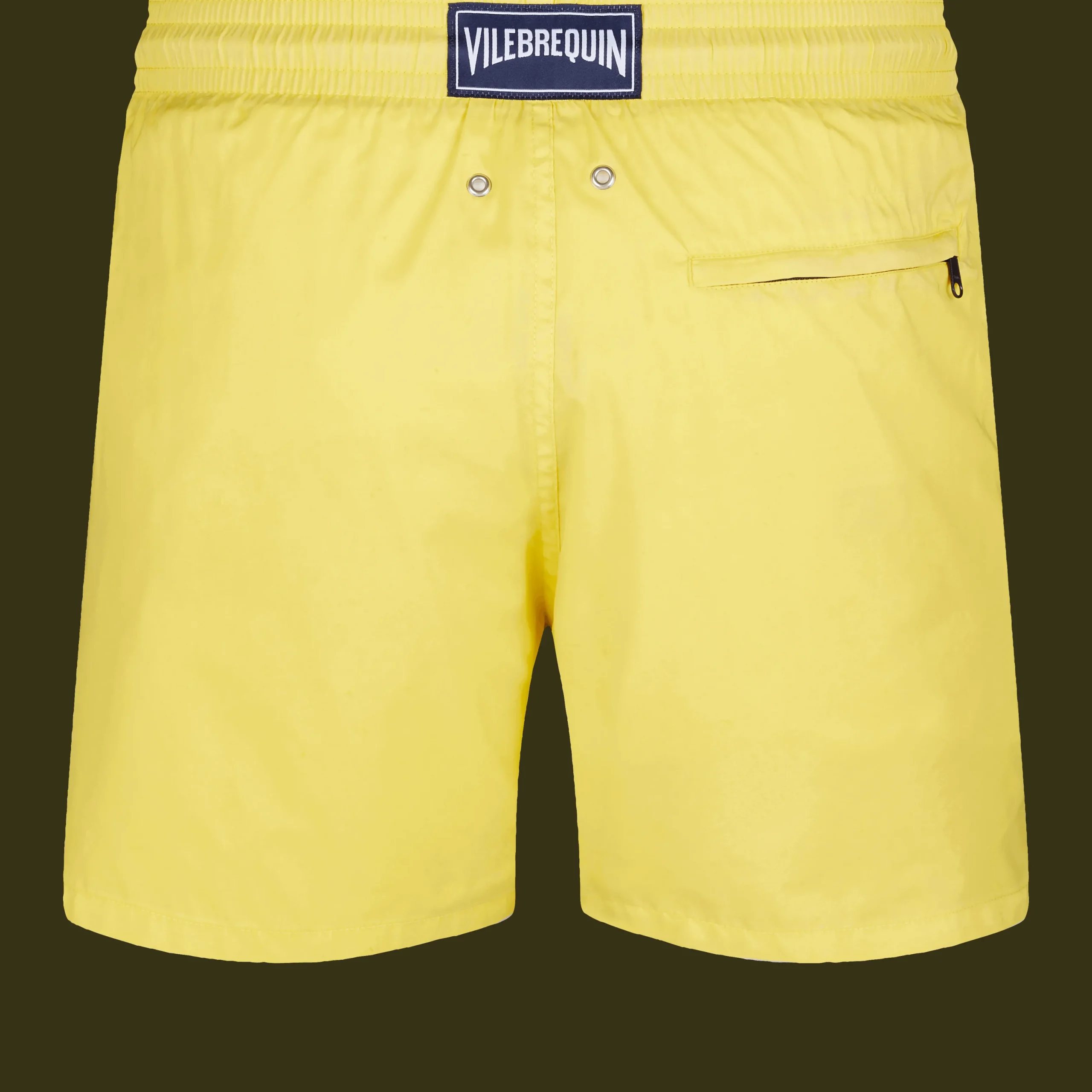 Hot Vilebrequin Men Swim Trunks Ultra-Light And Packable Solid Mimosa/Yellow