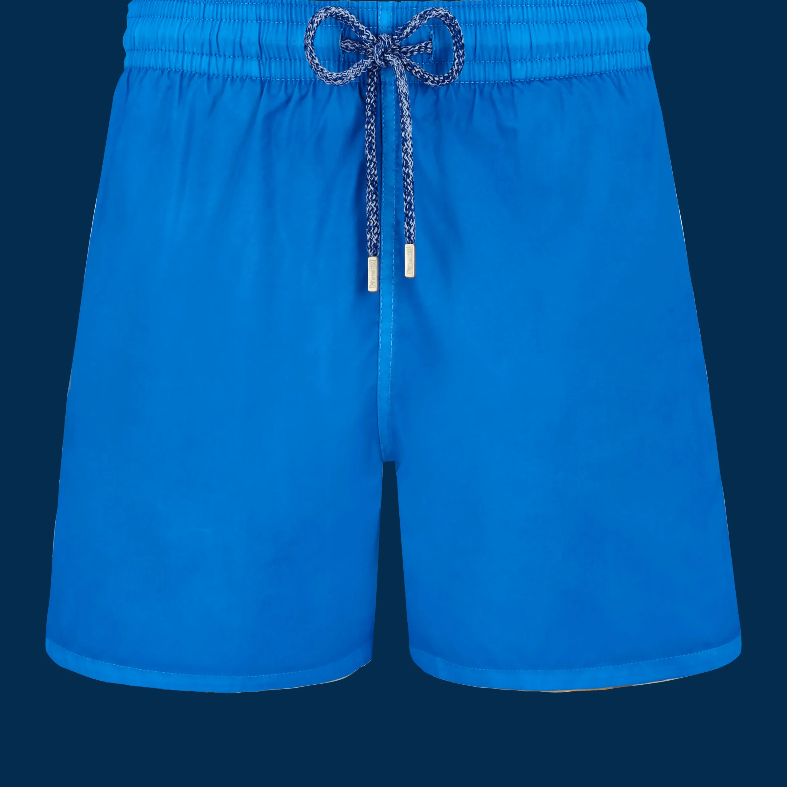 Cheap Vilebrequin Men Swim Trunks Ultra-Light And Packable Solid Earthenware/Blue