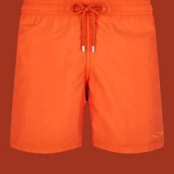 Store Vilebrequin Men Swim Trunks Water-Reactive Requins 3D Rust/Orange