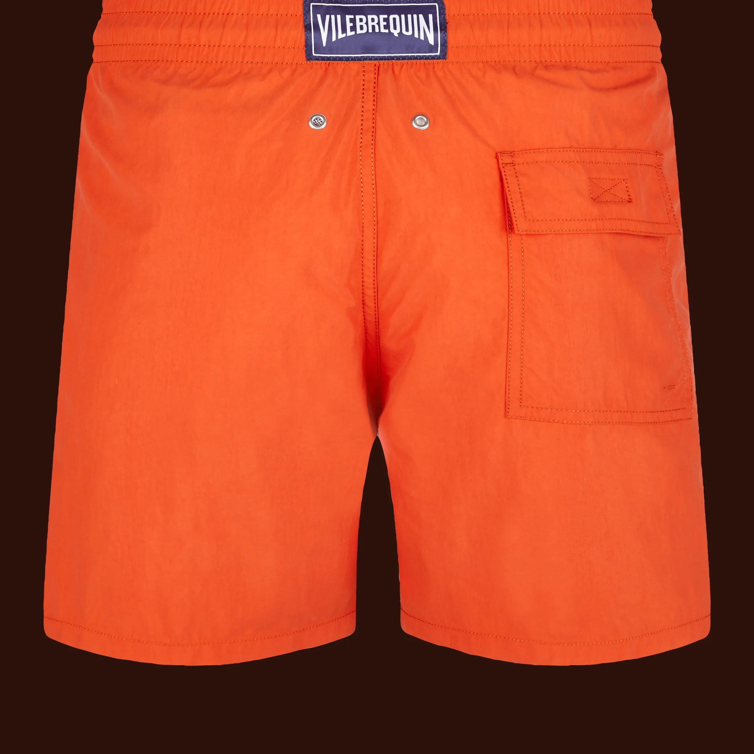 Store Vilebrequin Men Swim Trunks Water-Reactive Requins 3D Rust/Orange