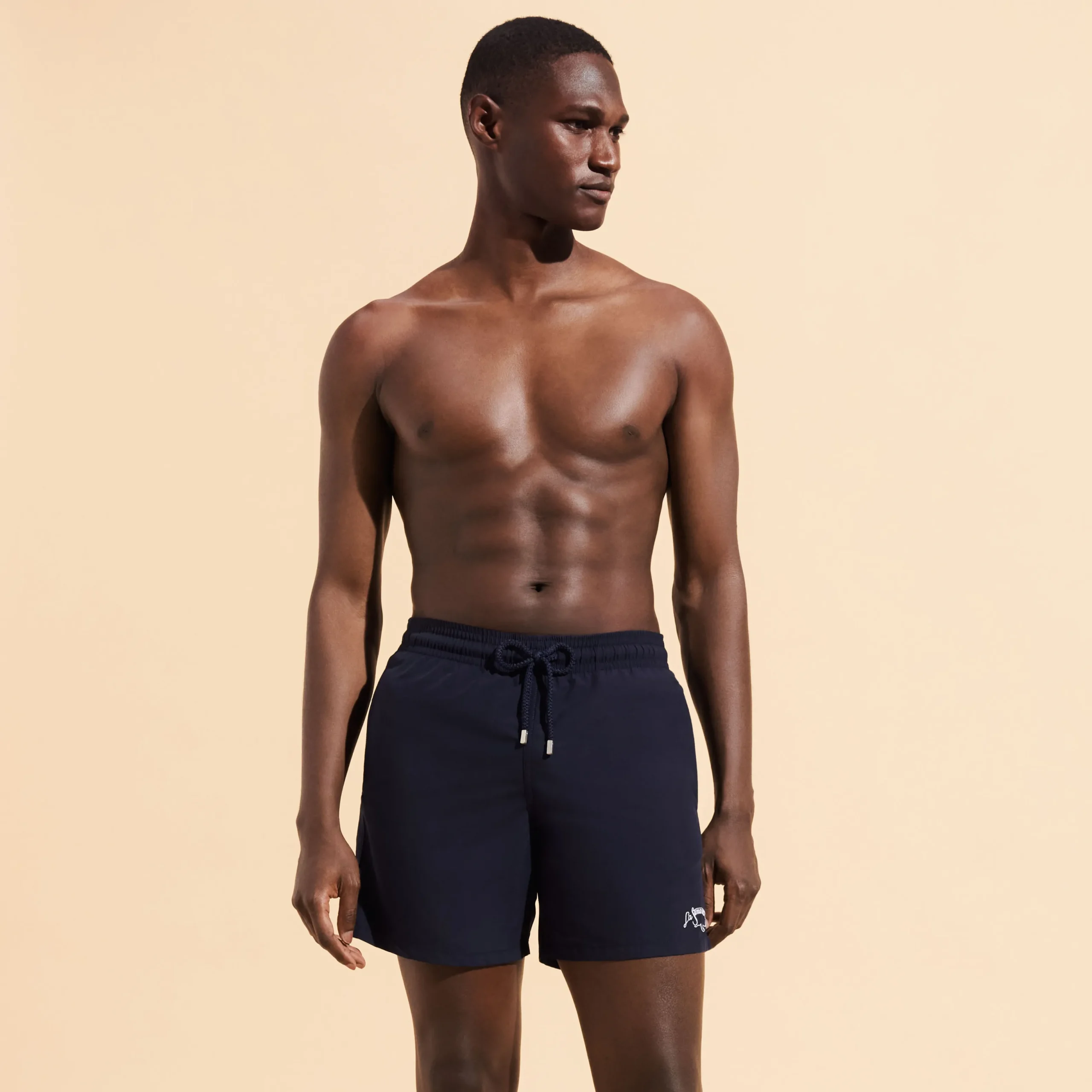 Best Sale Vilebrequin Men Swimwear Embroidered Logo - X La Samanna Navy/Blue