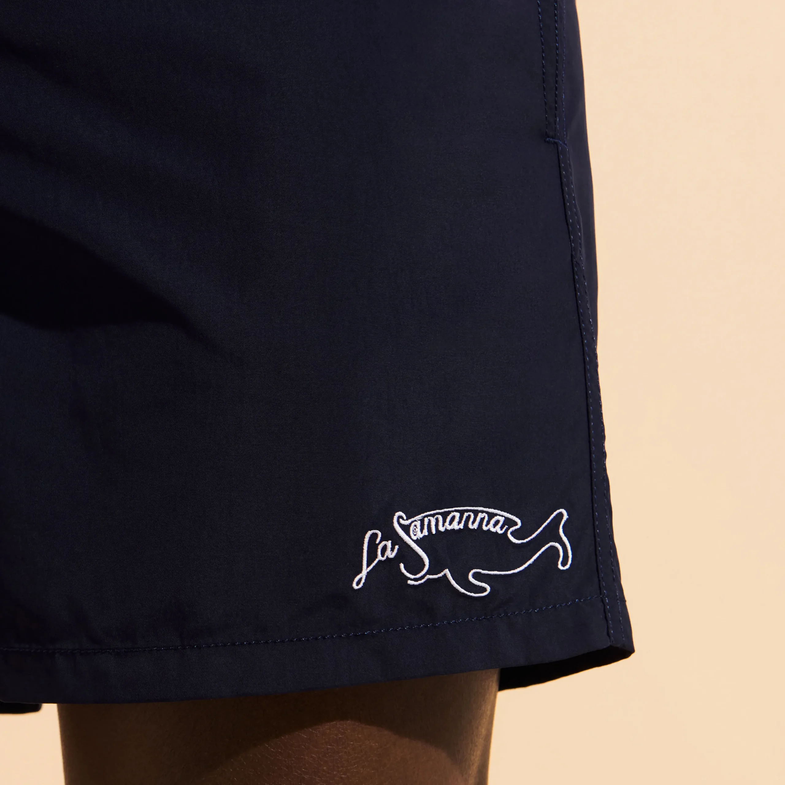 Best Sale Vilebrequin Men Swimwear Embroidered Logo - X La Samanna Navy/Blue