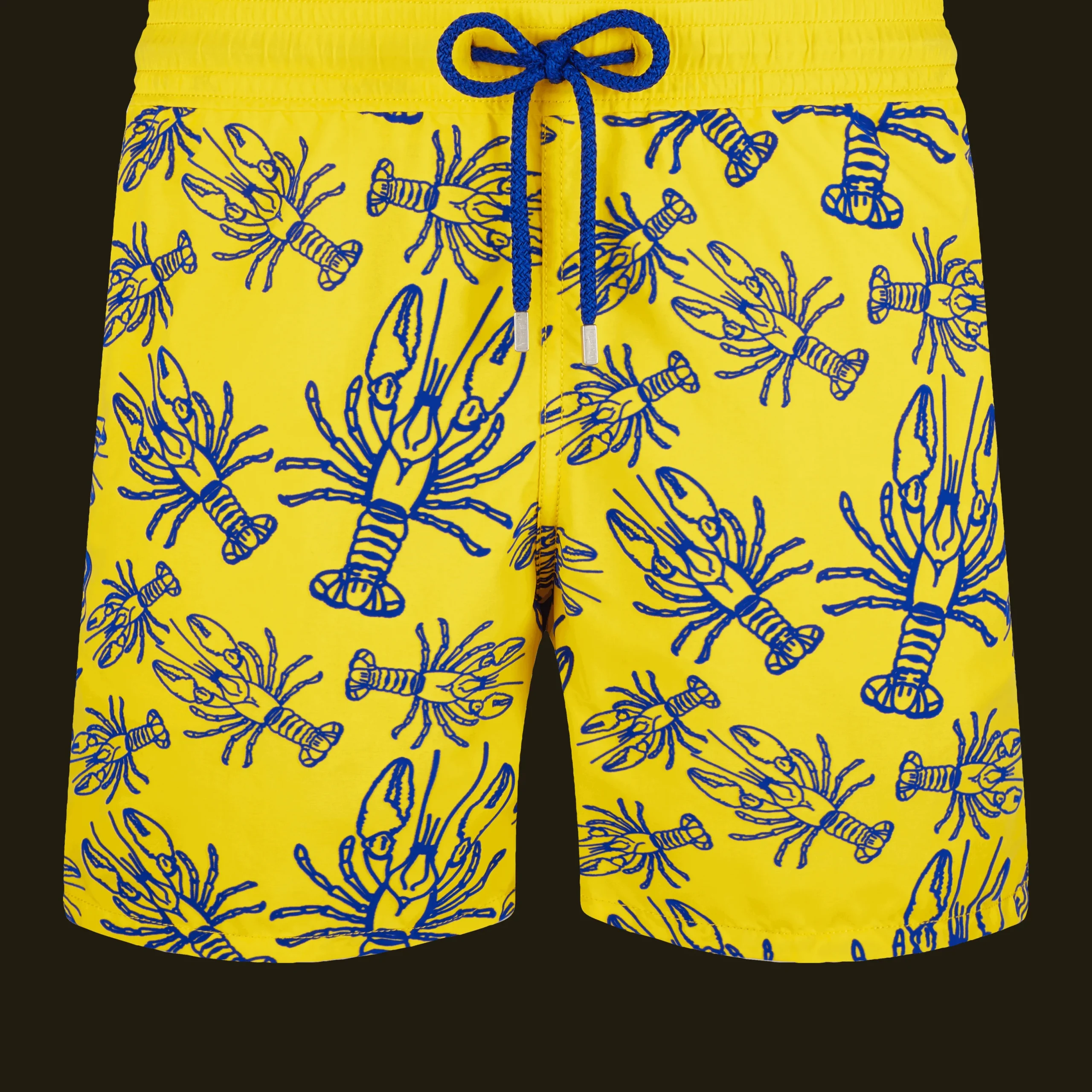 Best Vilebrequin Men Swimwear Lobster Flocked Mimosa/Yellow