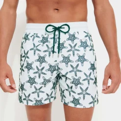 Hot Vilebrequin Men Swimwear Starfish Dance Flocked Glacier/Blue