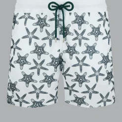 Hot Vilebrequin Men Swimwear Starfish Dance Flocked Glacier/Blue