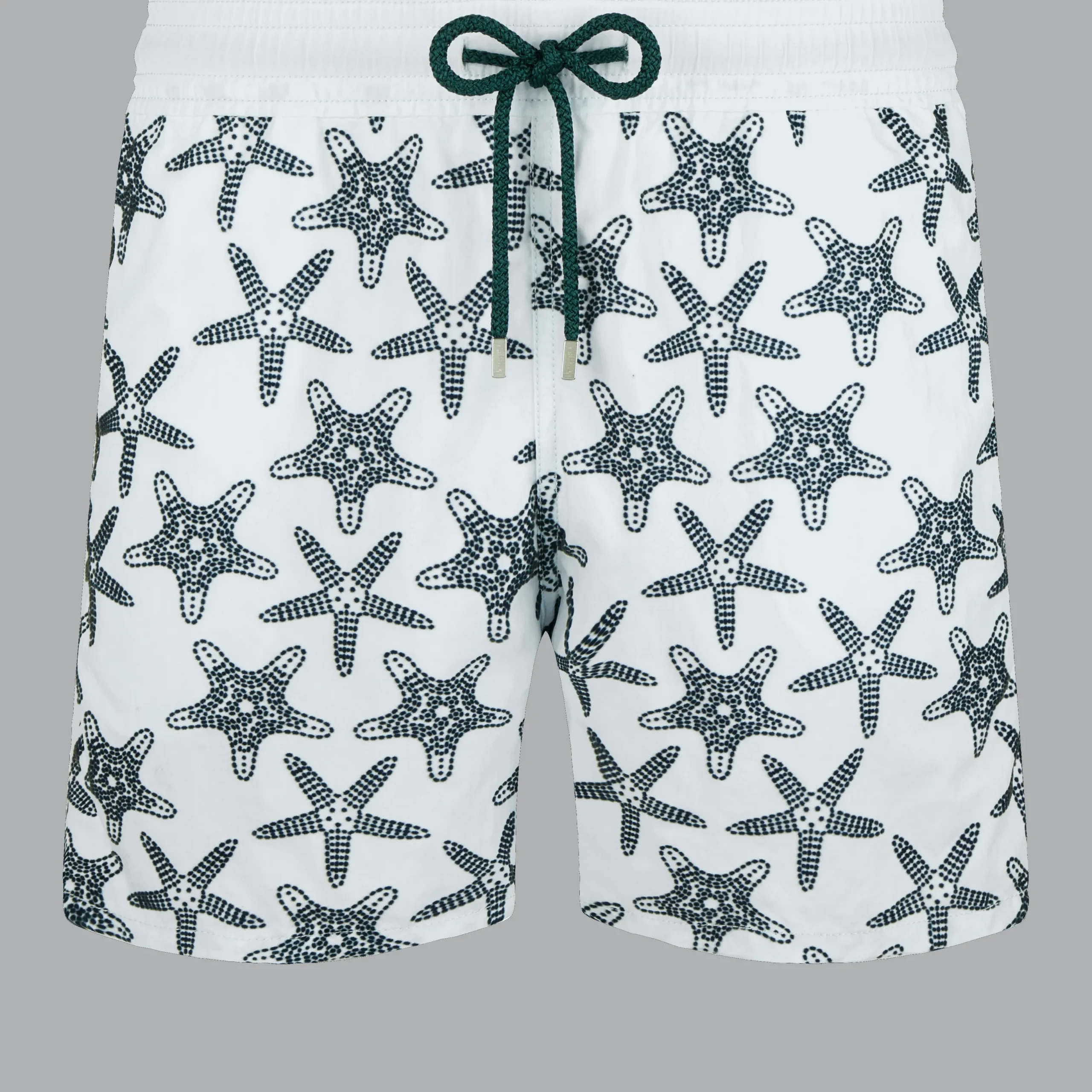 Hot Vilebrequin Men Swimwear Starfish Dance Flocked Glacier/Blue