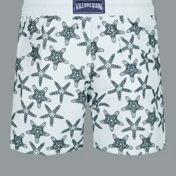 Hot Vilebrequin Men Swimwear Starfish Dance Flocked Glacier/Blue