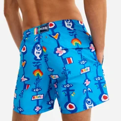 Clearance Vilebrequin Men Swimwear Totem - X Jcc+ - Limited Edition Swimming Pool/Blue